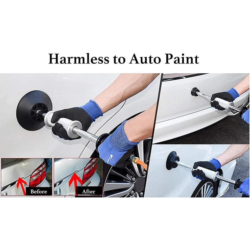 Air Pneumatic Dent Puller Car Auto Body Repair Suction Cup Slide Tool Hammer Kit