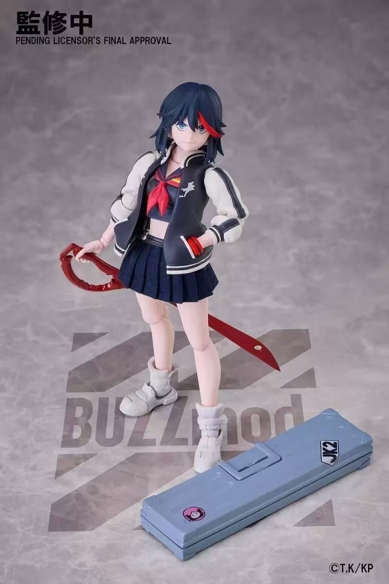 New BUZZmod. Kill la Kill Ryuko Matoi Action Figure Aniplex 1/12 Scale In Stock