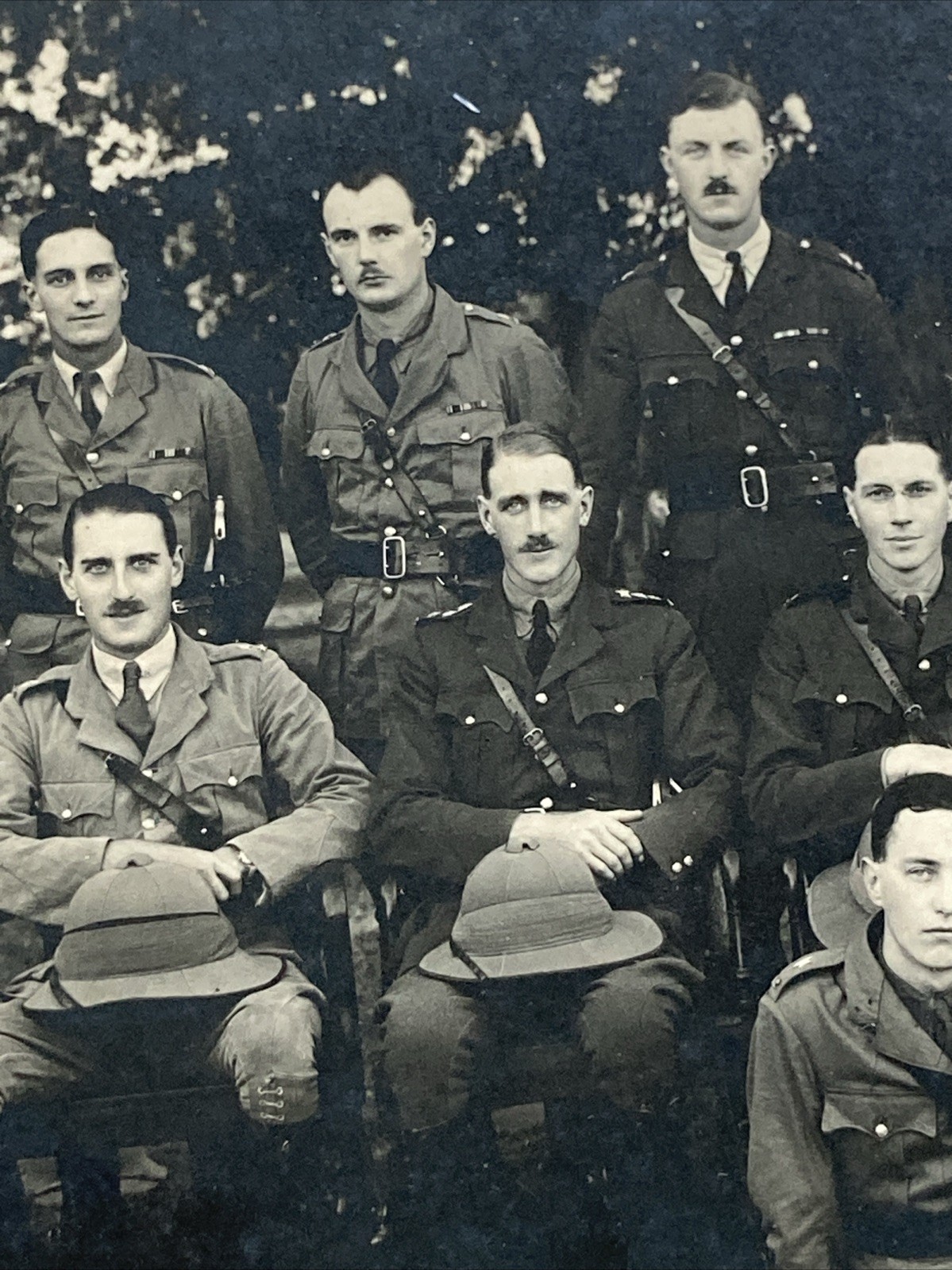 WWI Large Cabinet Card Photo British Indian Army ? Officer Group 30x25cm