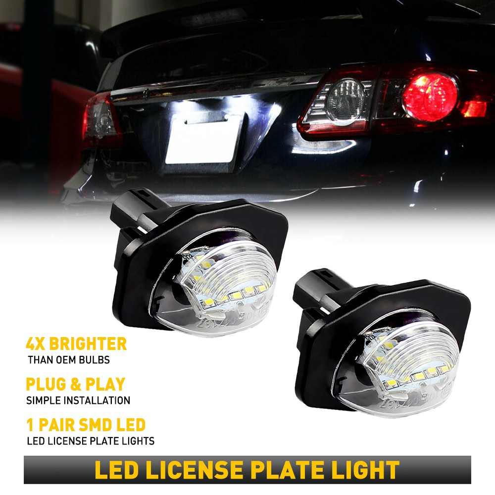 AUXITO 18LED License Light Plate For 2009-2013 Toyota Corolla Tag Lamp 6000K EXV