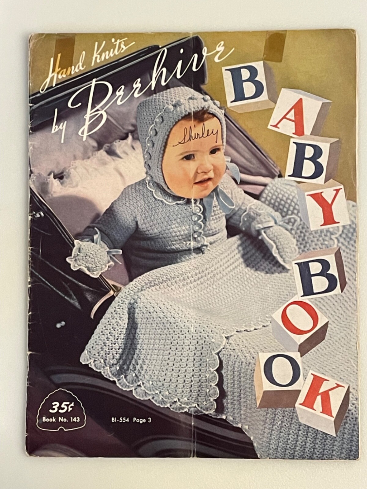 Vintage 1950 Hand Knits by Beehive Baby Clothing Book Knitting Patterns No 143