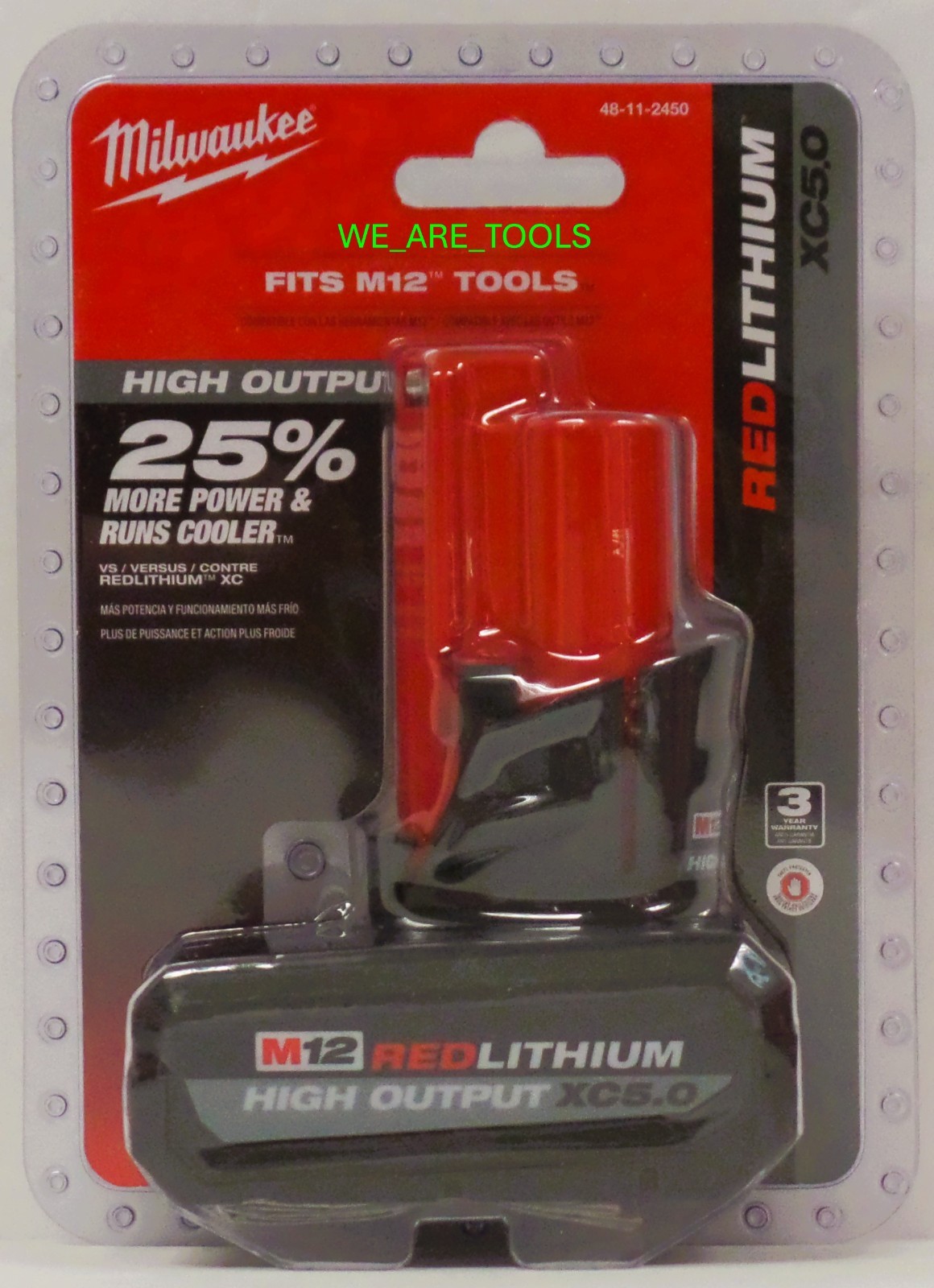 NEW N Box Milwaukee 2562-20 M12 FUEL 3/8 Stubby Impact Wrench, 1) 5.0 Ah Battery