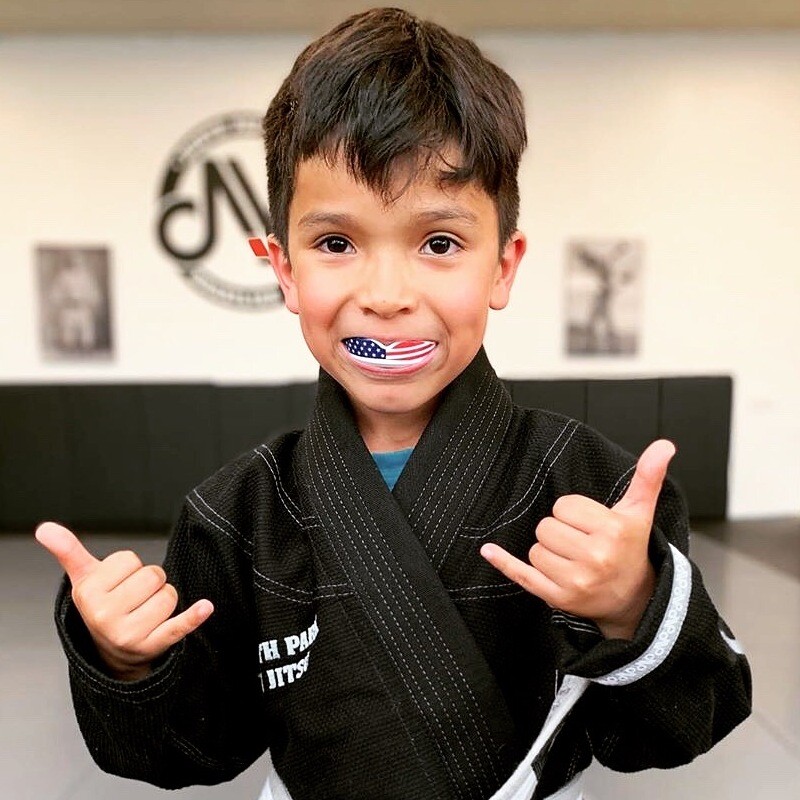 Oral Mart America Flag Youth Football Mouth Guard for Kids USA Flag Mouthpiece