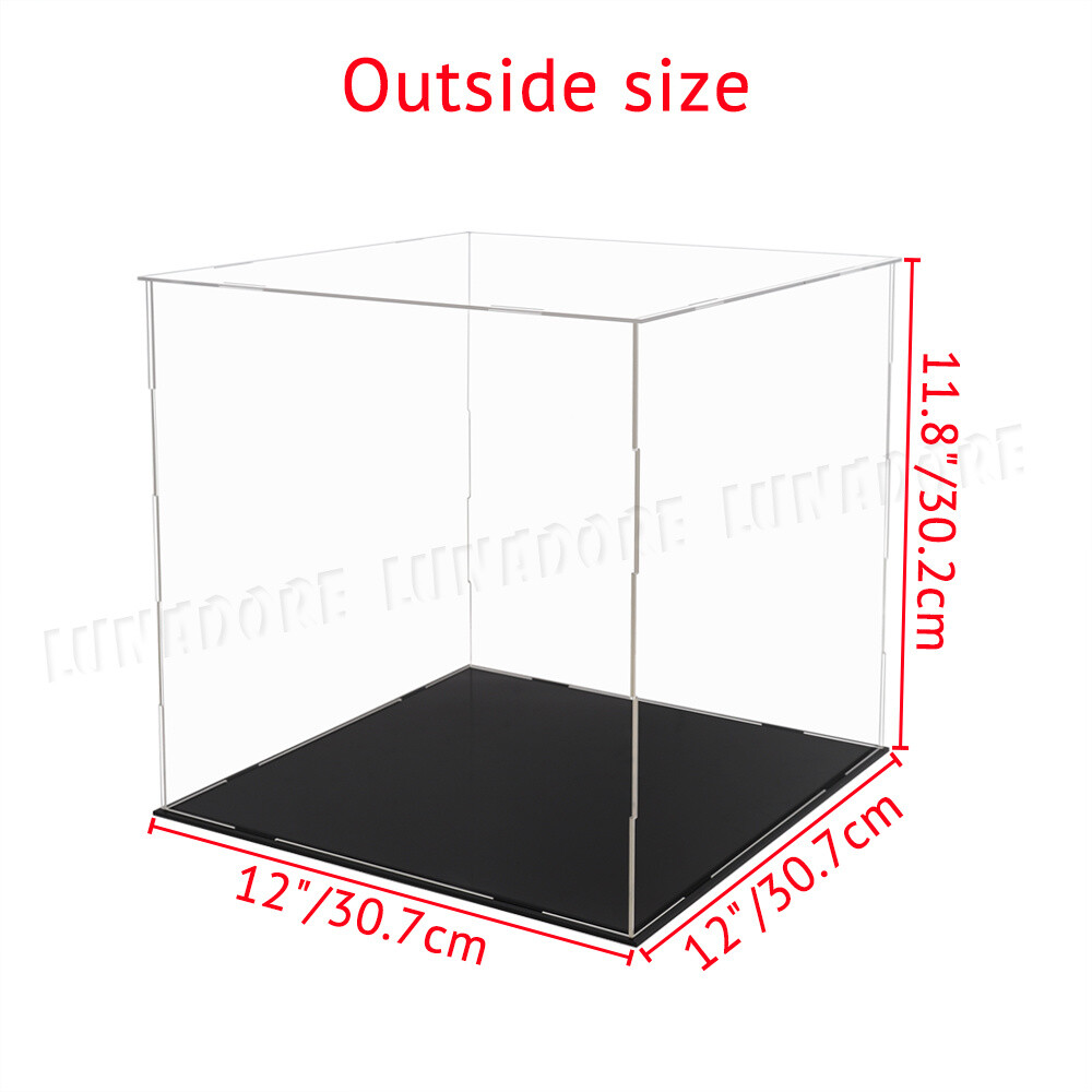 Large Acrylic Display Case Box Diecast Collectibles Basketball Figure Dustproof