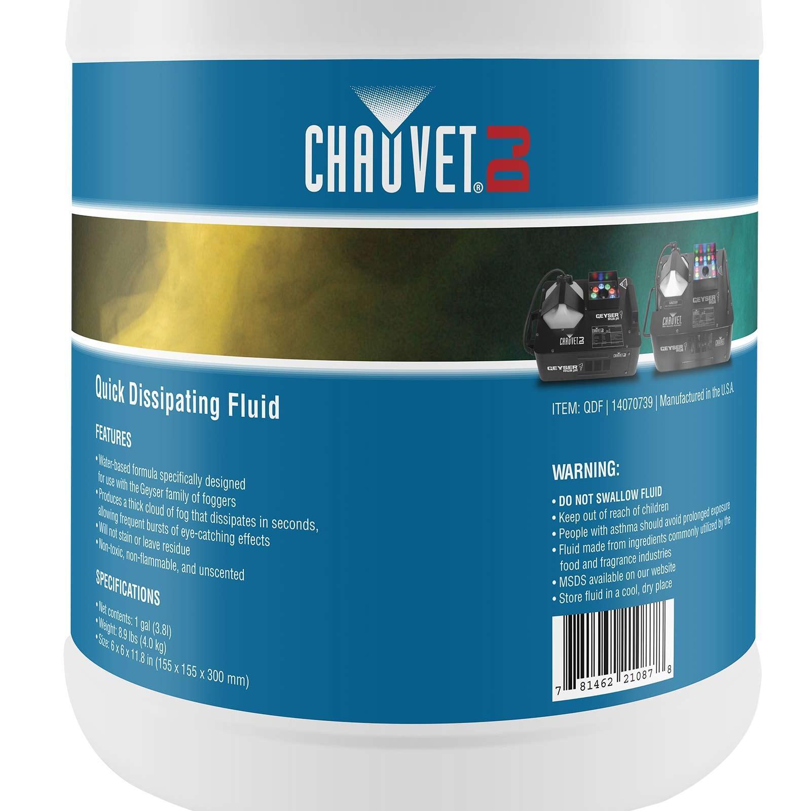 Chauvet DJ QDF Quick Dissipating Fog/Smoke Juice/Fluid 4 Gal