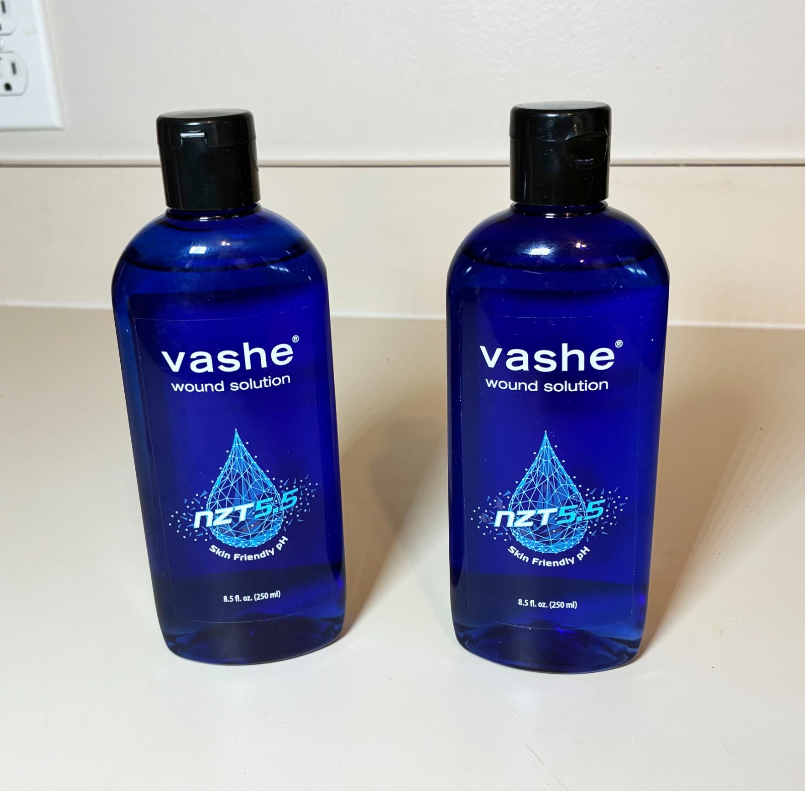 NEW 2 Vashe Wound Solution Cleanser NTZ 5.5 8.5 oz Bottle Sealed exp 07/31/2026