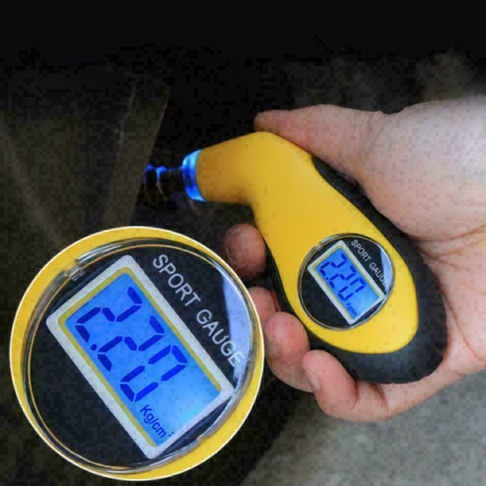 Tire Pressure Gauge Digital LCD Handy Air Gauge For Car Truck Motorcycle Bicycle