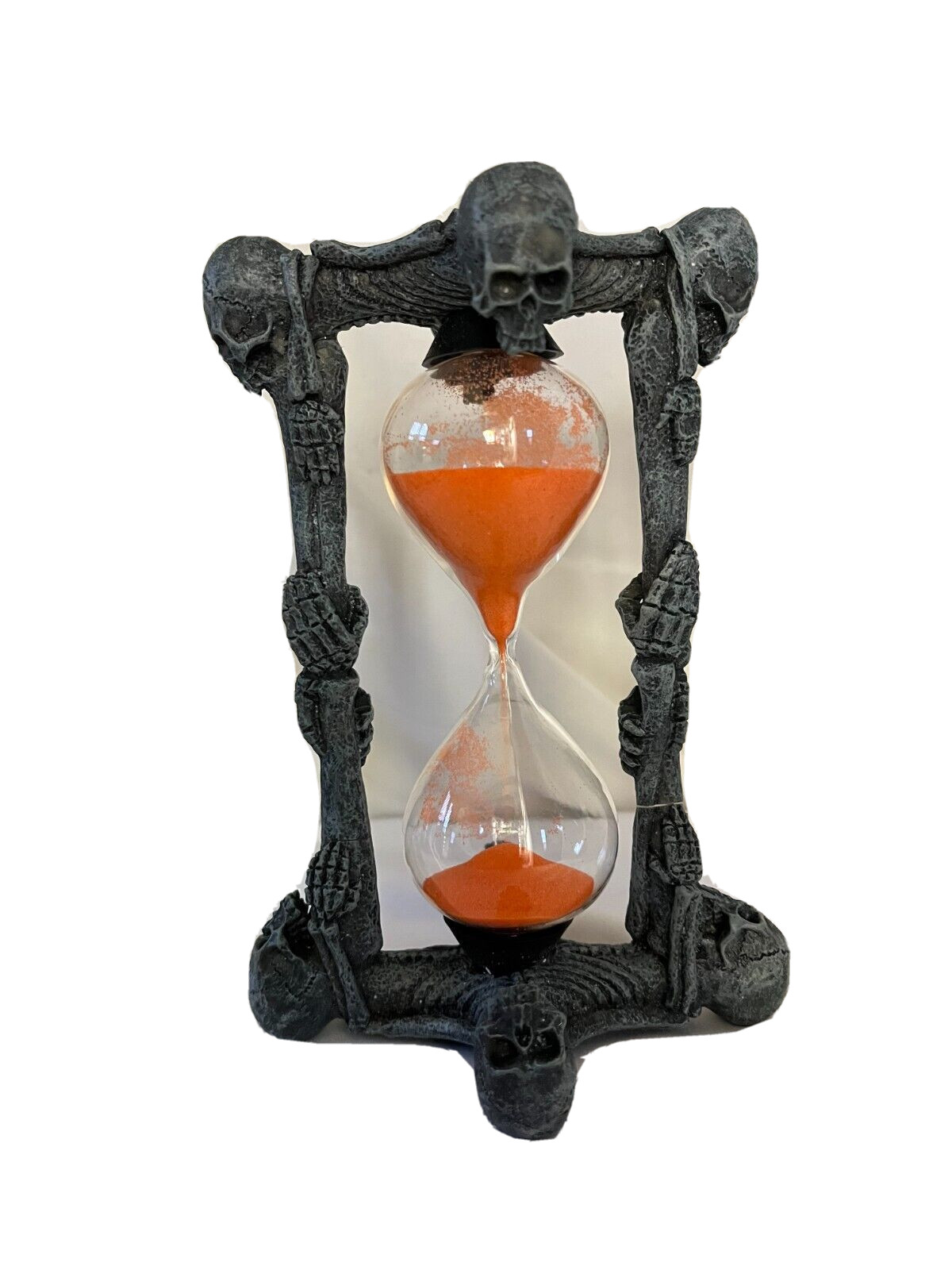 Hourglass Skeletons w/orange sand