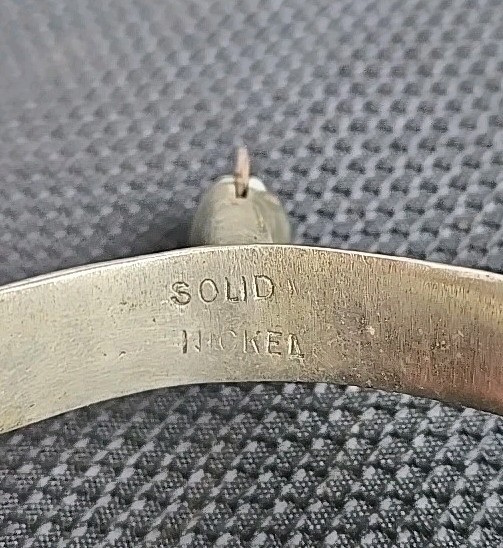 Vintage Western Cowboy Spurs Solid Nickel w/ Leather Straps Riding Spurs