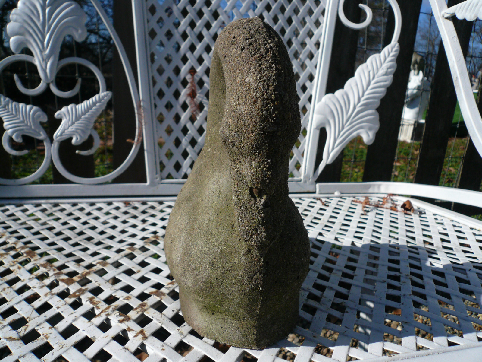 Vintage Cement Concrete Garden Swan Statue with Free Shipping