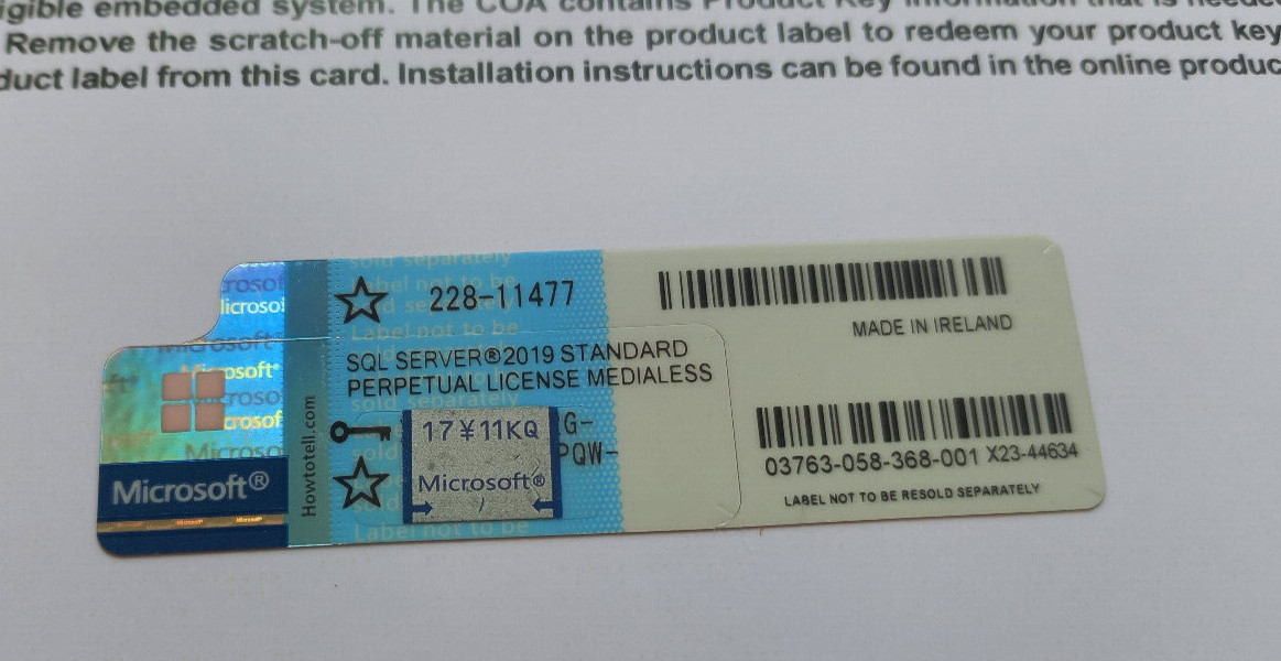 Microsoft SQL Server 2019 Standard 24 Core License unlimited User CALs 228-11477