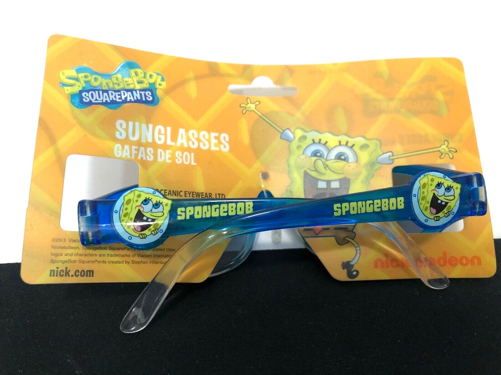 Spongebob BLUE 100% UV Shatter Resistant Wrap Sunglasses NWT