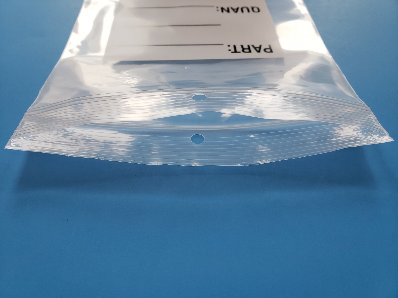 RECLOSABLE ZIP SEAL PARTS BAG PLASTIC HEAVY DUTY 4MIL LOCK HANG HOLE WHITE BLOCK