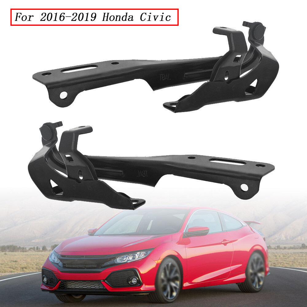 Left and Right Hood Hinge 2PCS For 16 17 18-2019 Honda Civic HO1236144 HO1236143