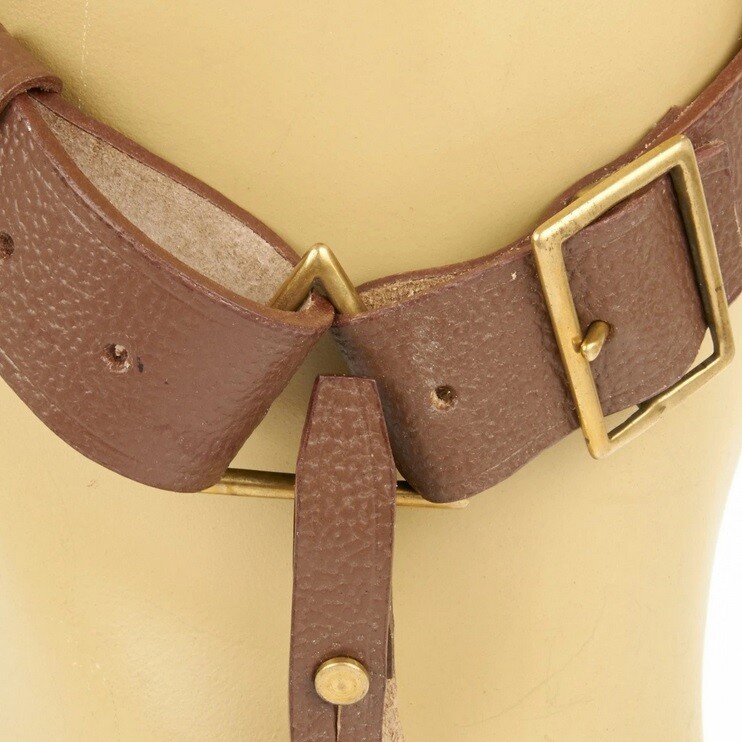 WWII British P-1903 Leather Five Pocket Bandolier, P1903, Pattern 1903 WWII