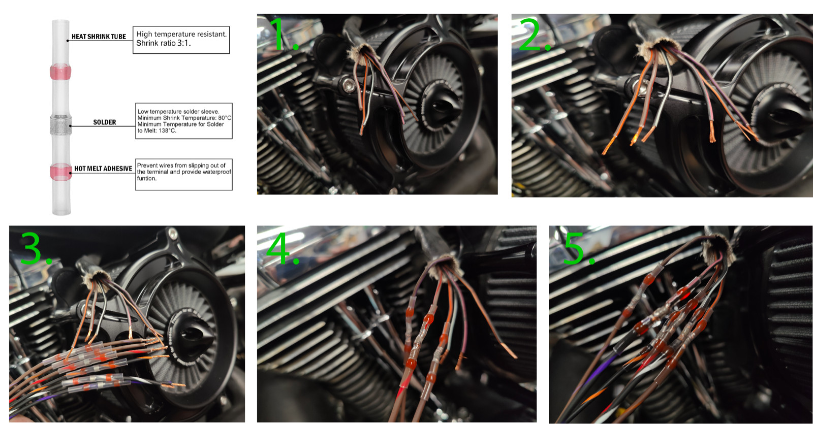HARLEY Throttle Control Actuator Connector 6-Position Female PIGTAIL PRE WIRED