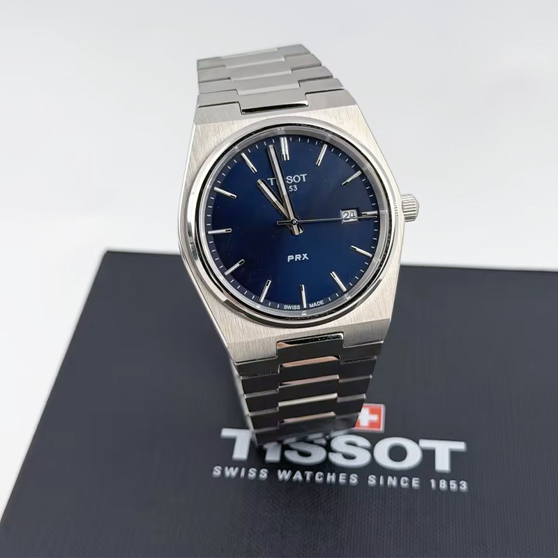 Tissot PRX/316L T137.410.11.041.00 Blue Dial Men's Quartz Chronograph Watch 40MM