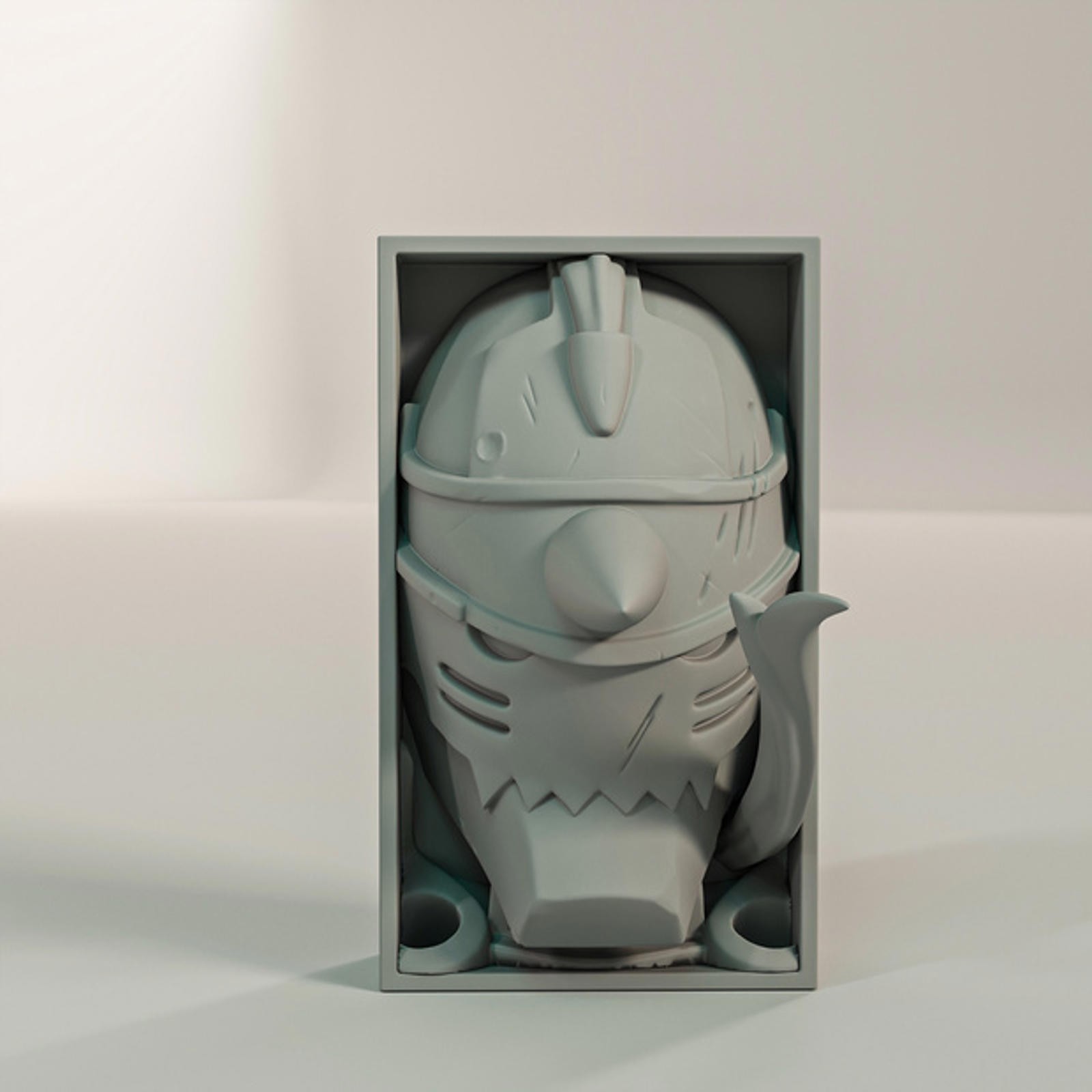 Alphonse Elric Fullmetal Alchemist Manga Nook - Suit of Armor Bookshelf Insert