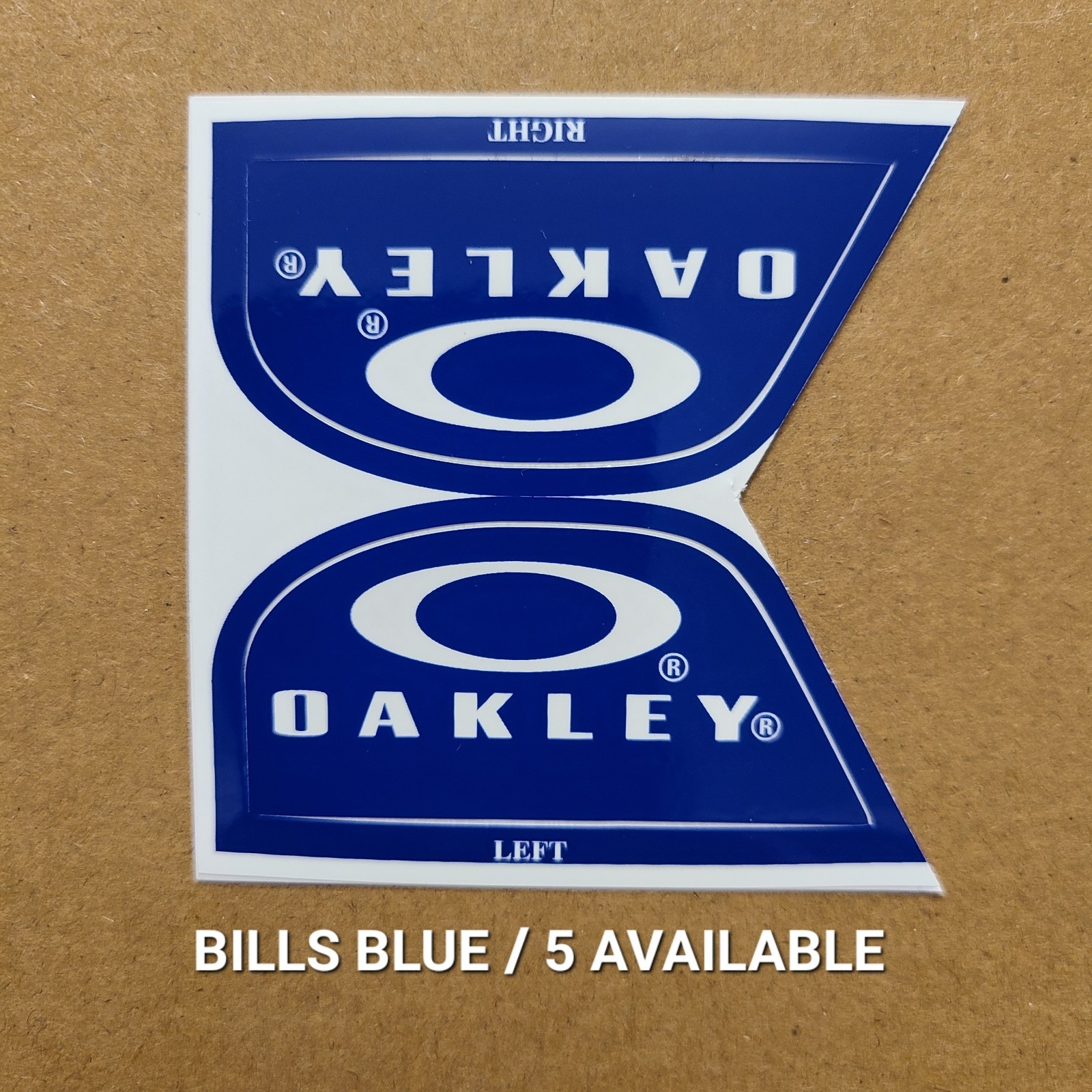 Oakley Football Helmet Visor Eye Shield Tab Decals (Message W/Color You Want)