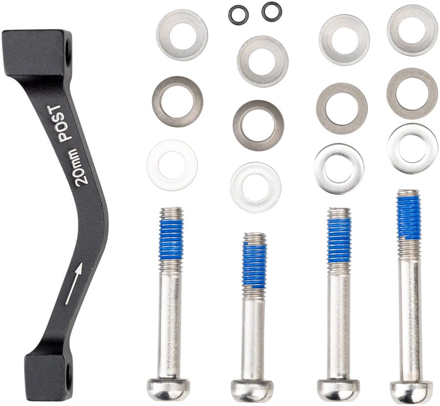 SRAM/Avid 20mm Post-Mount Disc Brake Caliper Adapters with Stainless Hardware