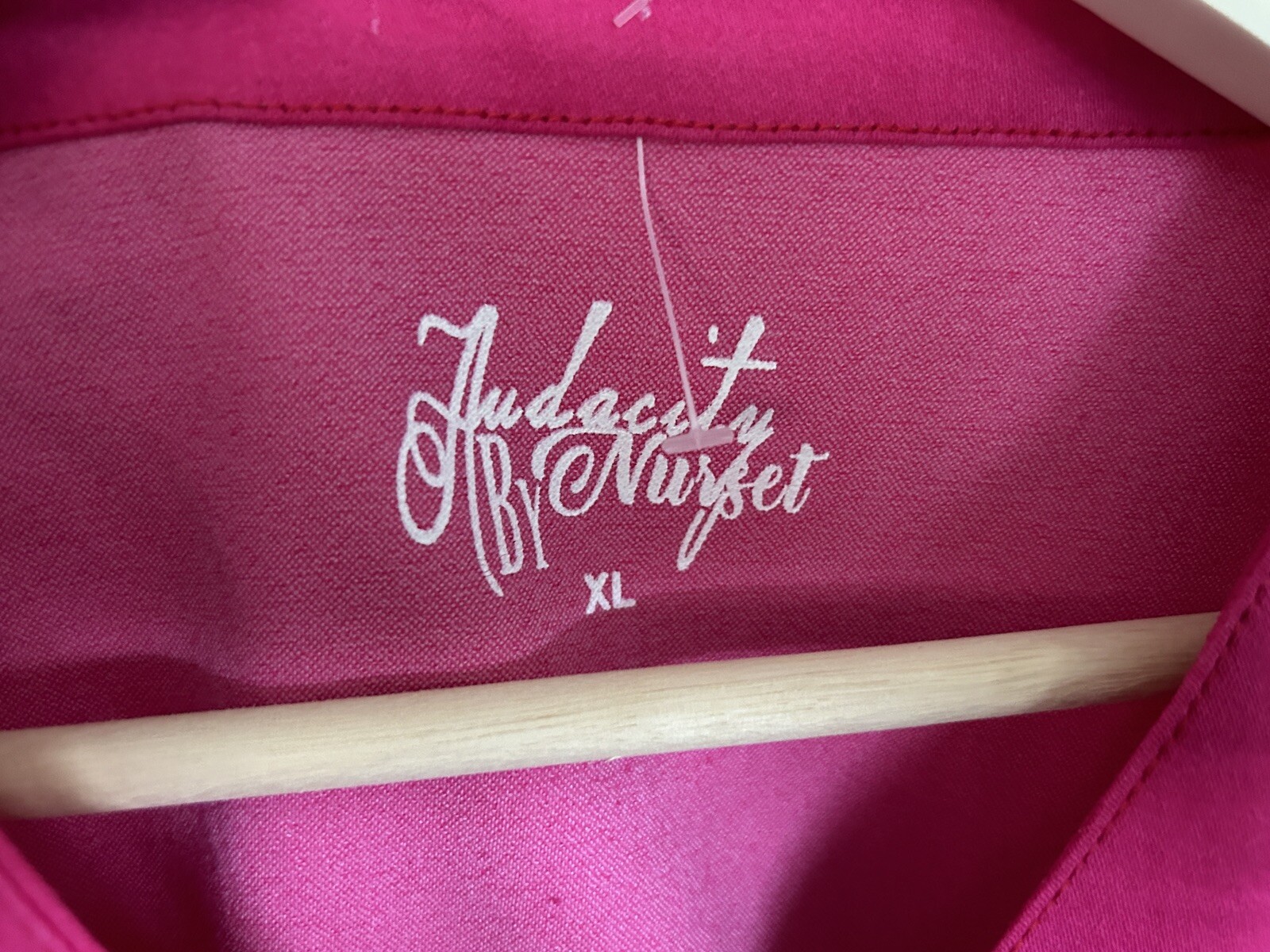 NWOT Audacity By Nurset Dark Pink Women’s 2pc Medical Surgical Scrub Set Sz XL