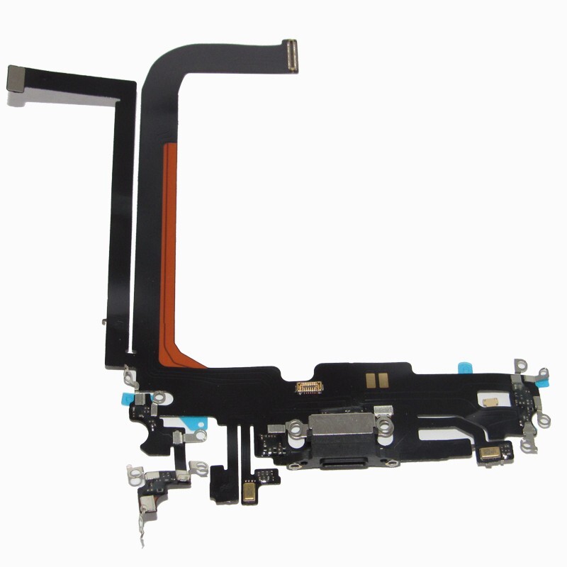 OEM IPhone 13pro max Charger Charging Port Dock MIC Headphone Flex Cable Black