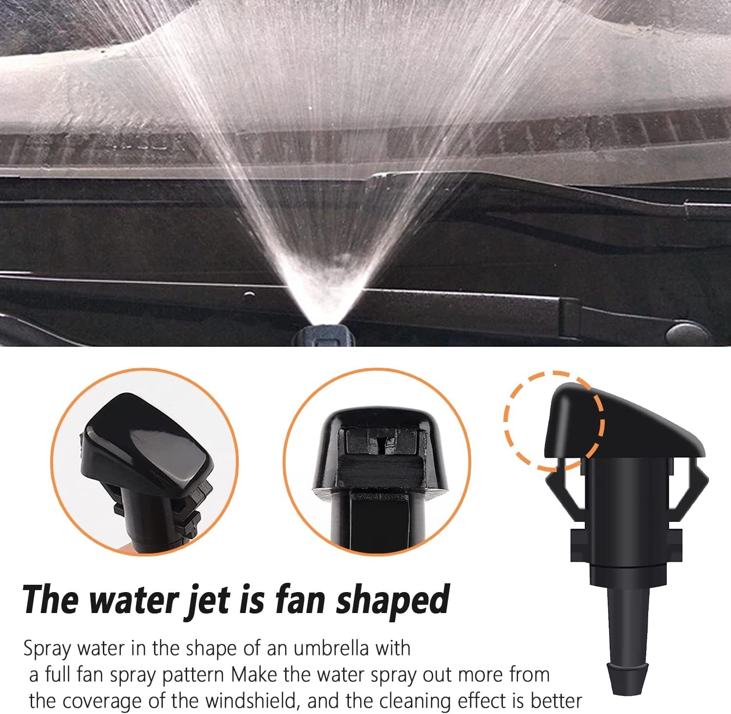 Windshield Washer Squirter Nozzle Spray for Chrysler Dodge Ram 4805742AB USA