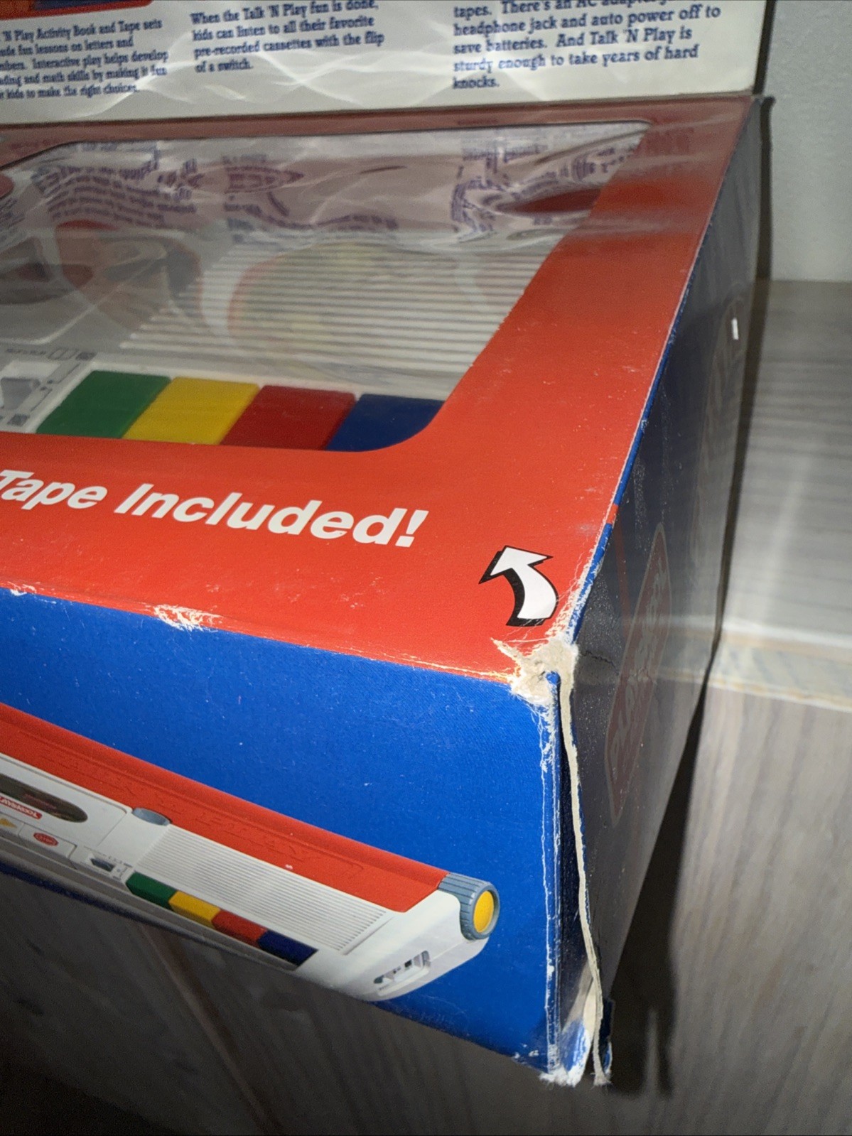 LQQK 1992 Vintage Playskool Talk 'n Play In Box COMPLETE w/ 8 Tapes 9 Books