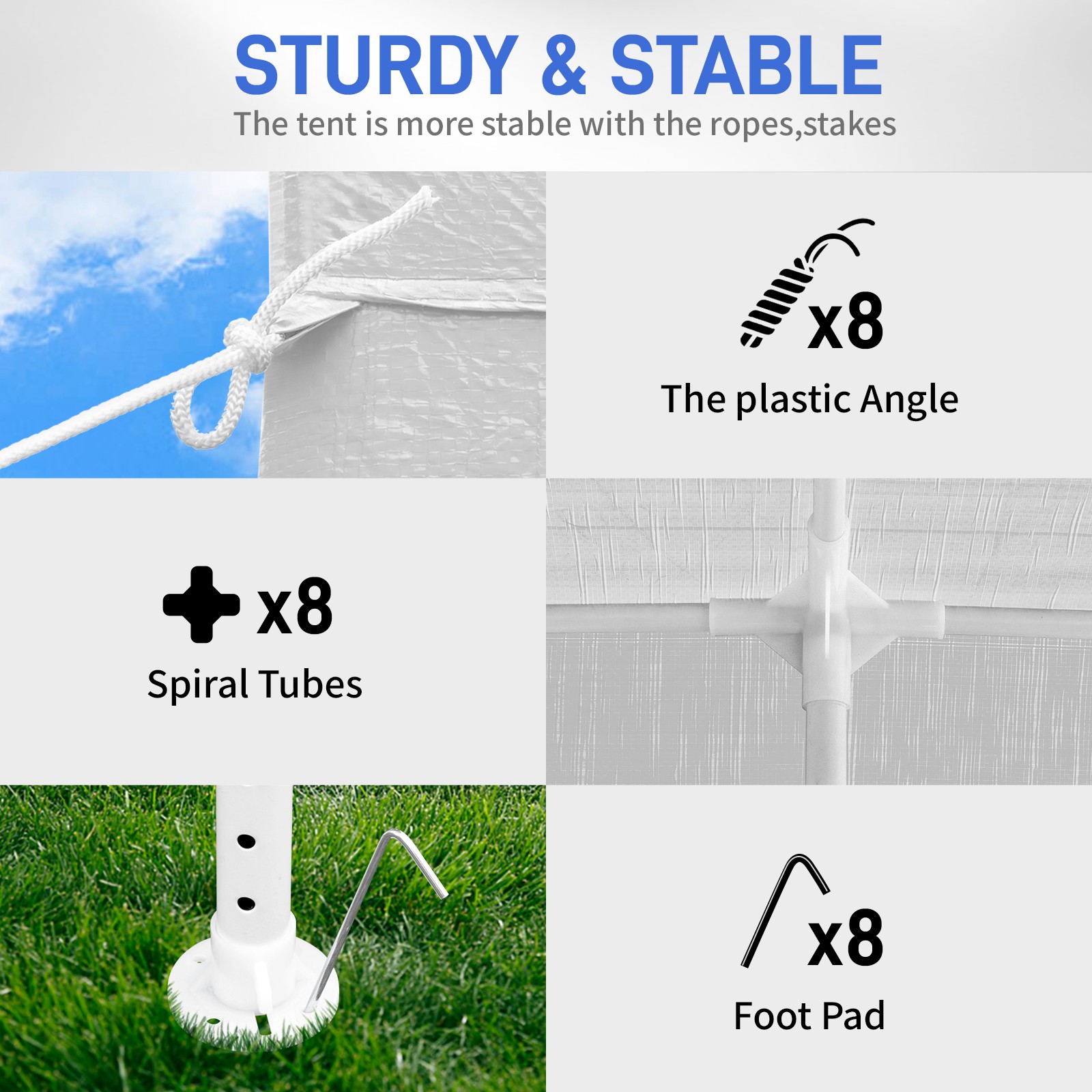 10'x30' Outdoor Gazebo Canopy Tent Wedding Party Tent Patio /w 8 Removable Walls