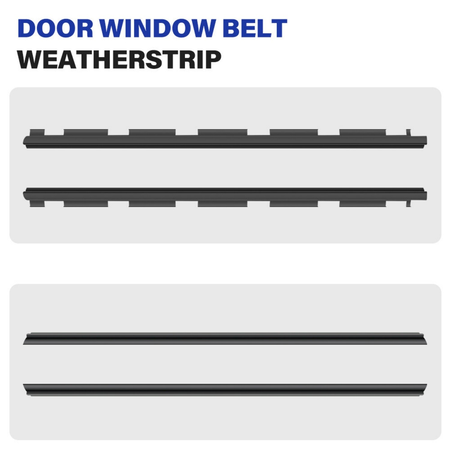Fit For Chevy Truck Inner & Outer Window Sweep Felt Seal Weatherstrip Kit 4Pcs