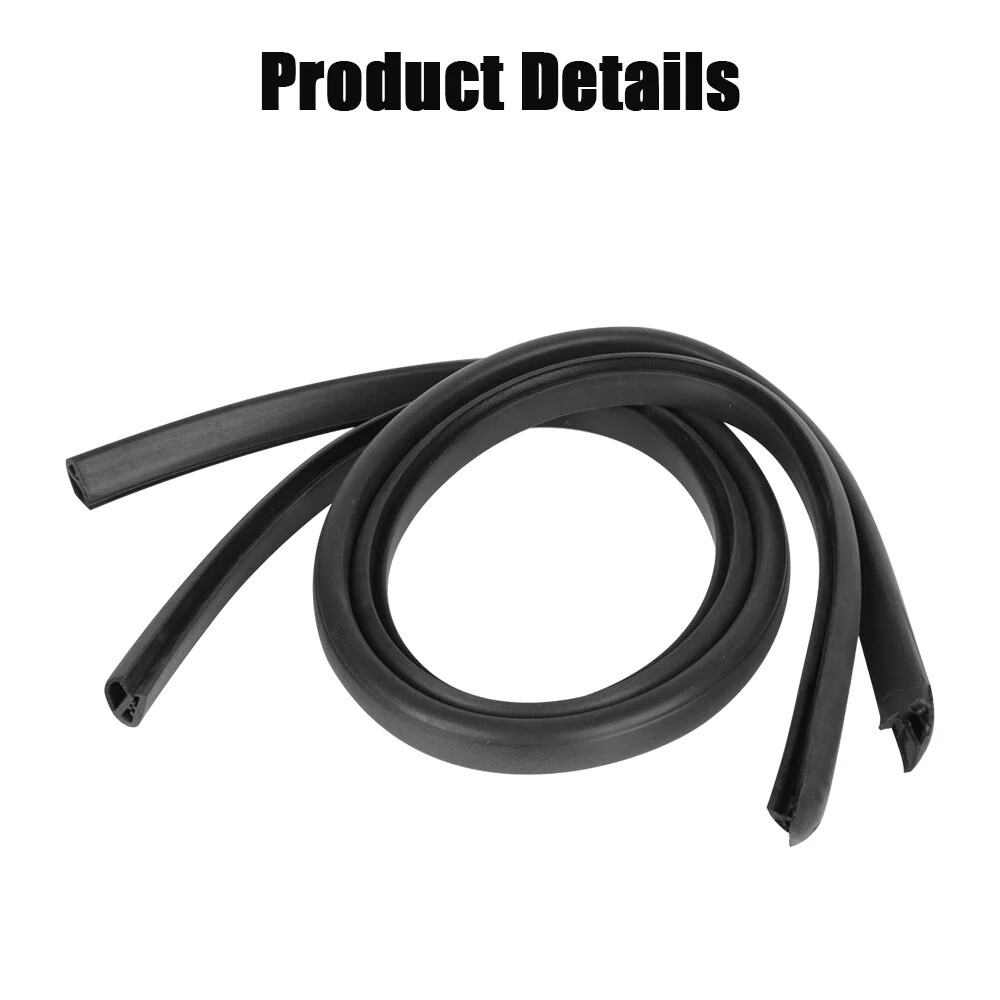 2X B Pillar Car Door Edge Weatherstrip Soundproof Rubber Seal Strip For Chevy