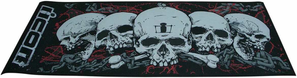 Icon Skull Motorcycle Streetbike Garage Floor Mat 31.2"x78.75"