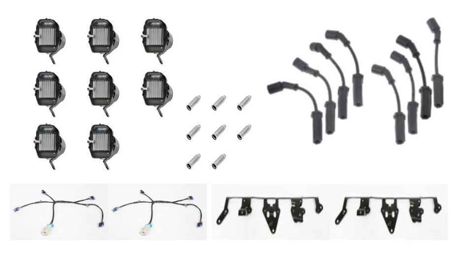 Herko Ignition Coil Set GCOIL1058 for Chevrolet GMC Cadillac Hummer 1999-2007