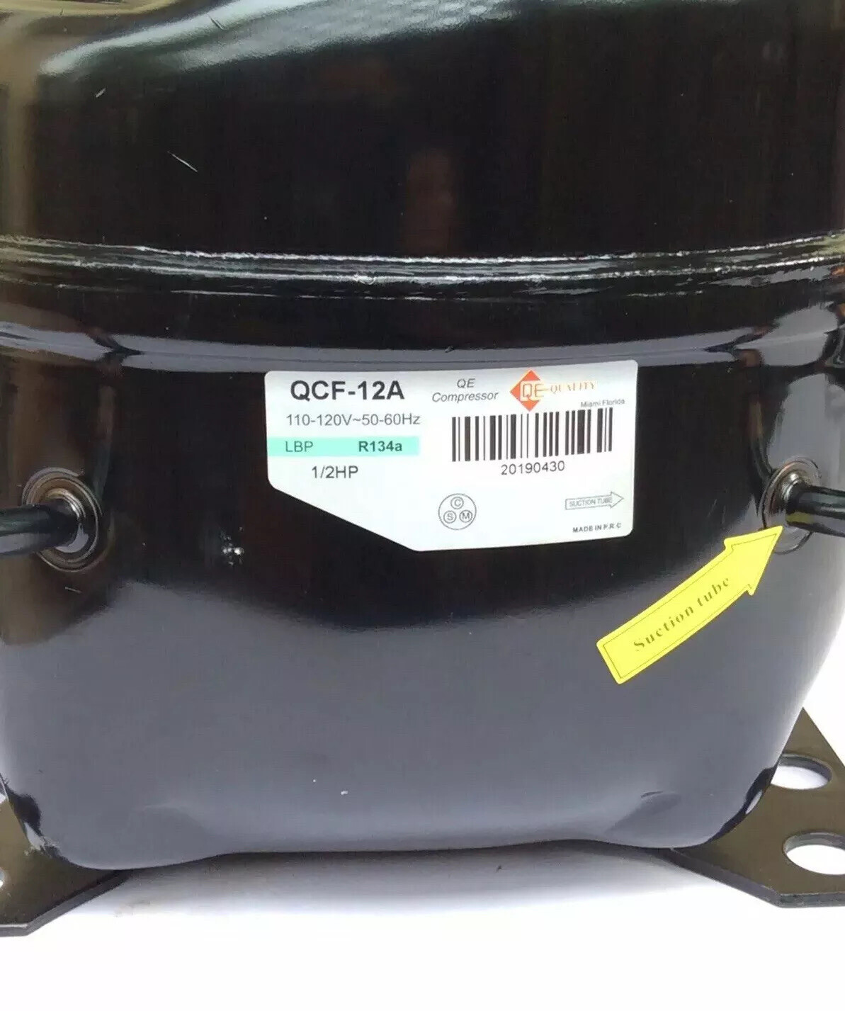 Replacement Refrigerator Fractional Compressor 60Hz 110V-120V 1/2 HP