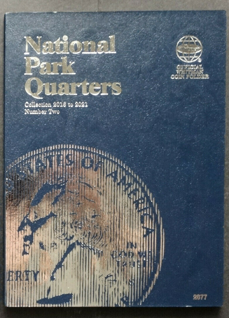 Set of 2 Whitman National Park Quarters Coin Folder 1 & 2 2010-2021 Album Book