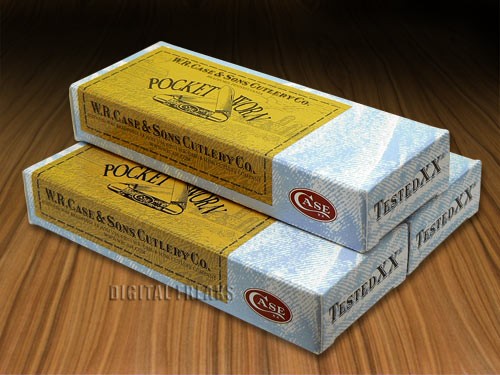 Case xx 3 Blue Jeans Light Blue Standard Pocket Worn Boxes for Pocket Knives