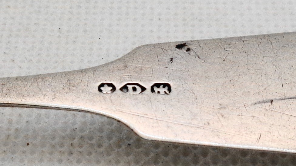 Antique Hallmarked Coin Silver Condiment Ladle Mustard 5 3/8" & 9 grams