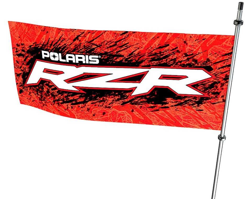 Polaris RZR Whip Flag & Pole, for Specific Models, Genuine OEM - 2881468