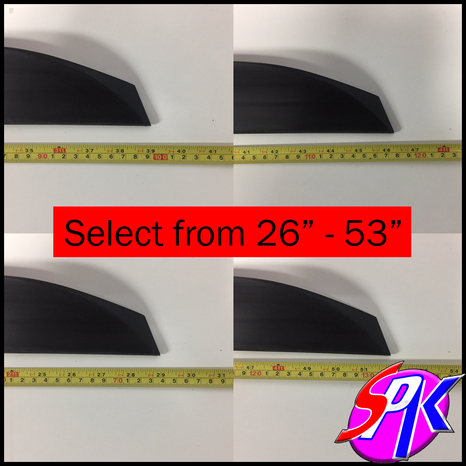 SPK 284P Rear Upper Roof Spoiler 4 Hatchback Select a SIZE 26"- 53" available
