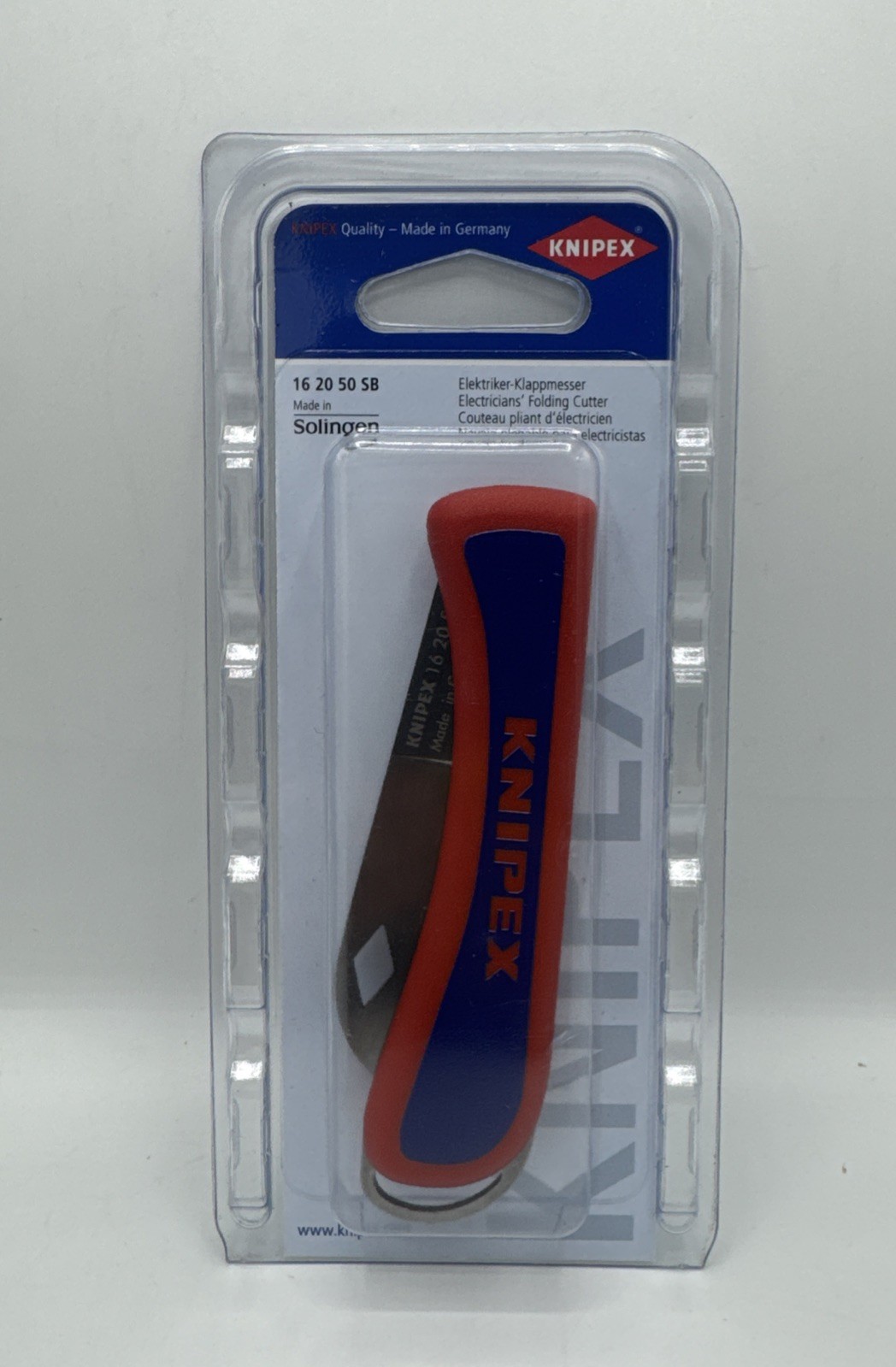Knipex Electricians Folding Pocket Knife Cable Stripper 162050 Made in Germany