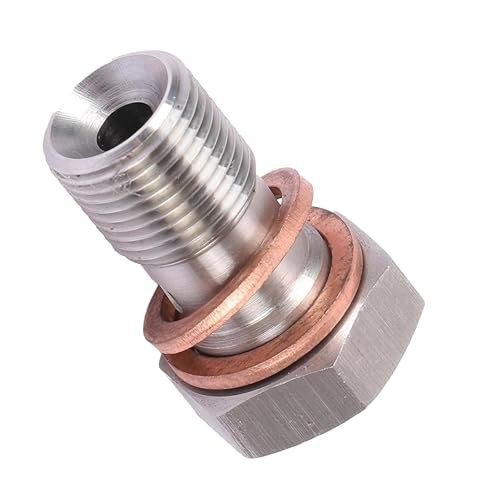 Metric Stainless Steel Single Banjo Bolt, M10 x 1.0 Vehicle Metric Hex Brake