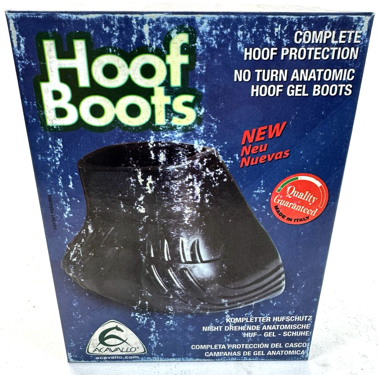 (2pcs) Acavallo Anatomic No-Turn Gel Hoof Boots Cob GP701-CBRN, Brown