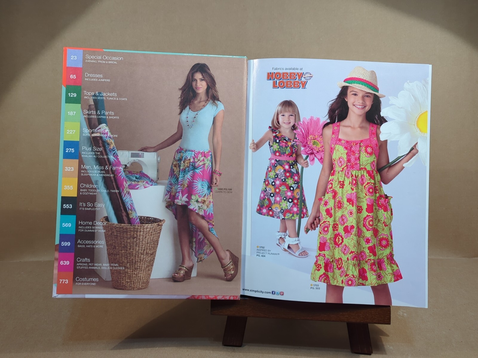 Early Spring 2012 Simplicity Counter Sewing Patterns Catalog Hobby Lobby