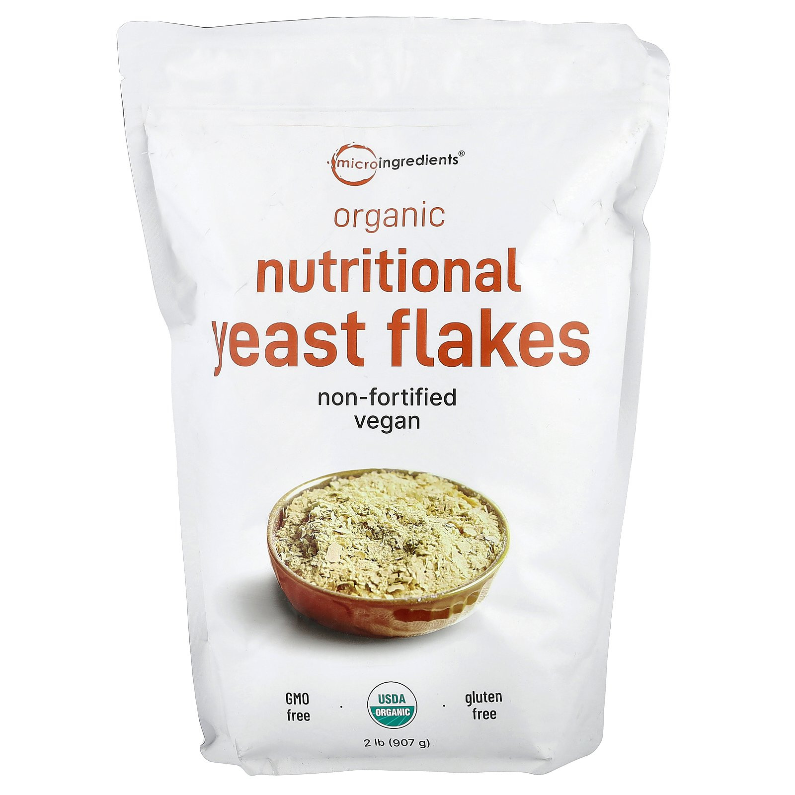 Organic Nutritional Yeast Flakes , 2 lb (907 g)