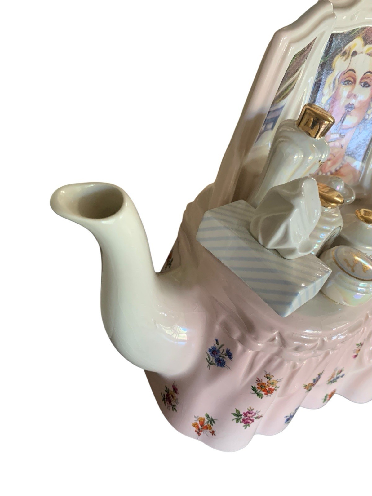 RARE Paul Cardew Ladies Dressing Table Vanity Glam Teapot Limited Edition Signed