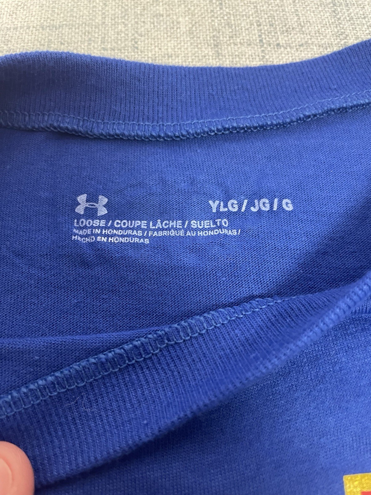 Under Armour Boys UA Baseball T-Shirt Size Large New Without Tags