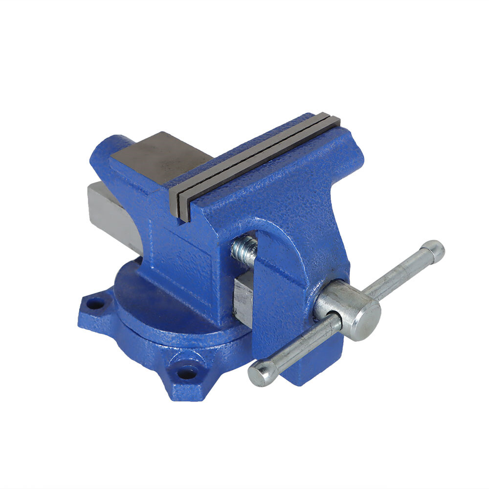 4.5" Bench Vise with Anvil Swivel Locking Base Table top Clamp Heavy Duty Vice