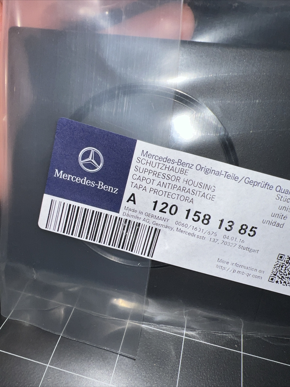 MERCEDES-BENZ S W140 Central Compressor Housing Genuine A1201581385 F+S