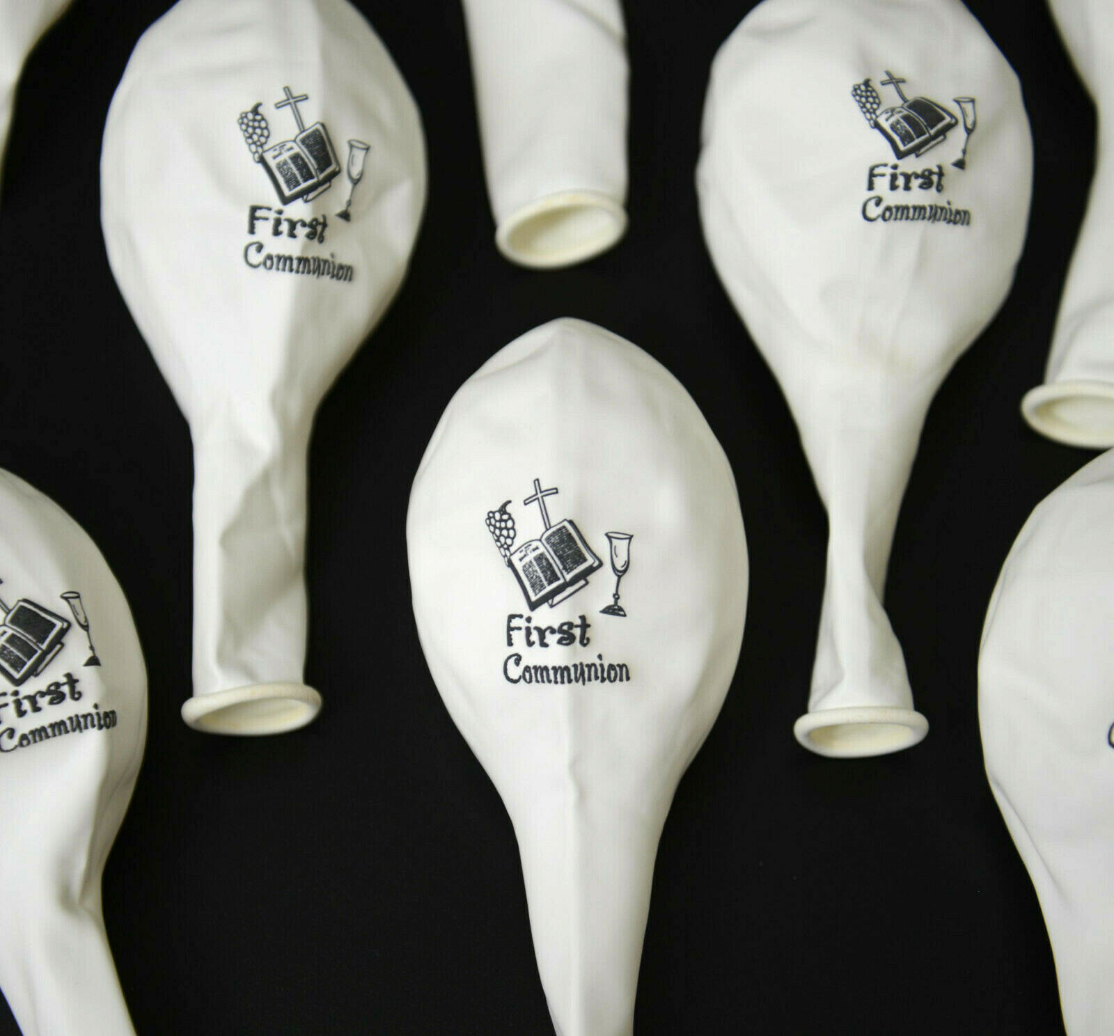 24 Communion Balloons Party Favors Decoracion Comunion Globos White