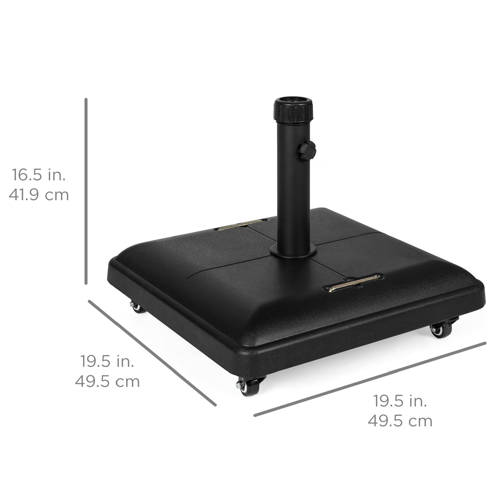 Best Choice Products 81lb. Concrete Umbrella Base Stand w/ Wheels